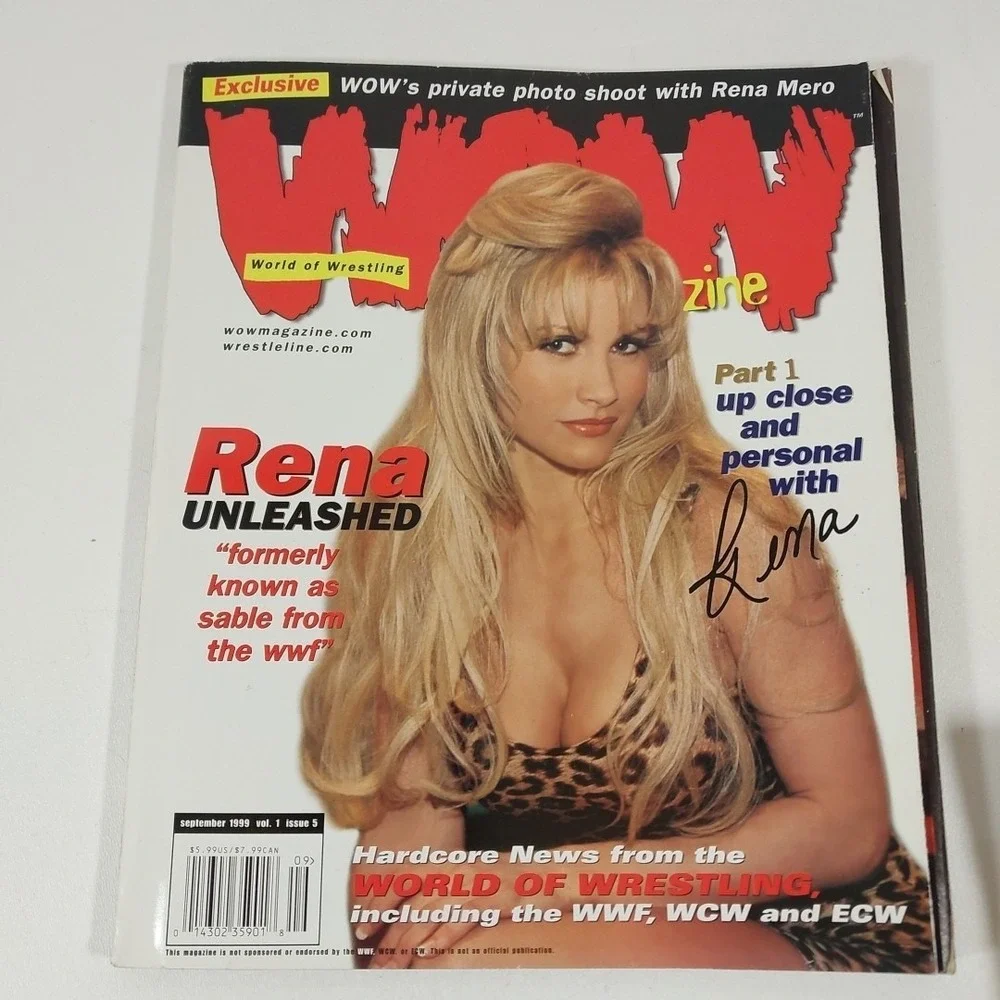 WOW World of Wrestling WWE WWF Magazine Sable